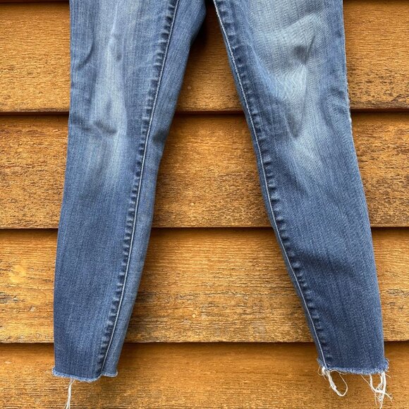 Madewell 10" High-Rise Skinny Ankle Crop Blue Jeans Size 27 - Picture 5 of 13